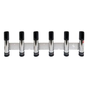 Seanox Suporte De Haste Aberta De Aço Inoxidável Com Borracha Preta 6