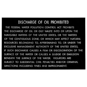 Bernard engraving Placa De Descarga De Óleo