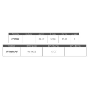 Finnord Impulsor Whitehead 2T 6/12HP