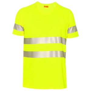 Iq-uv Camiseta UV De Alta Visibilidade V-Neck Kl.2 Man