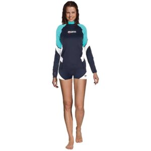 Mares Camiseta Feminina De Manga Comprida Rash Guard Loose Fit She Dives