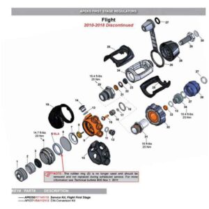 Apeks Conversion Kit INT/DIN 300B Flight