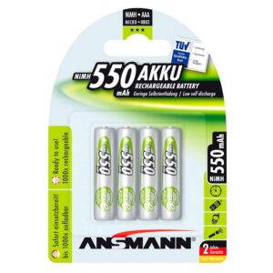 Ansmann 1x4 Micro AAA 550mAh 5030772 NiMH Recarregável Micro AAA 550mAh 5030772 Baterias