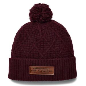 Black diamond Gorro Cable Cuff Pom