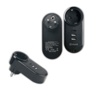 Muvit Carregador De Viagem Inteligente 2 C PD 18W Ports 2.4 12W E Modelo C PD 18W