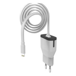 Muvit Carregador De Viagem Apple Lightning MFI 2.4A 1m