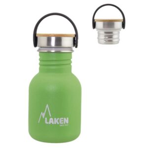 Laken Garrafa De Aço Inoxidável Bambu Basic Steel