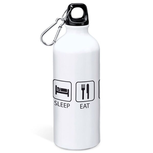Kruskis Garrafa De Alumínio Sleep Eat And Play Football 800ml - Imagem 2