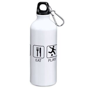 Kruskis Garrafa De Alumínio Sleep Eat And Play Football 800ml