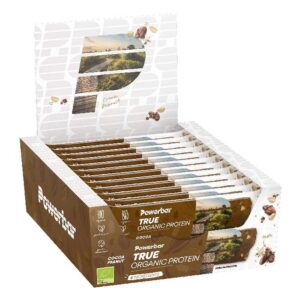 Powerbar Avelã Cacau Amendoim True Organic 45g Proteína Barras Caixa 16 Unidades
