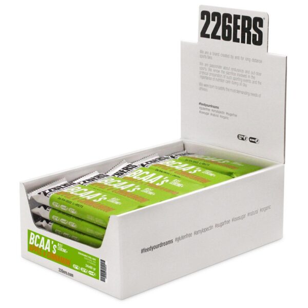 226ERS Endurance Fuel BCAA´s 60g 24 Unidades Maçã Energia Barras Caixa
