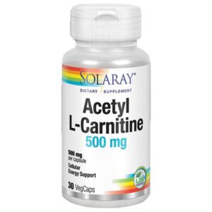 Solaray Acetila L-Carnitina 500mgr 30 Unidades