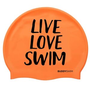 Buddyswim Touca Natação Live Love Swim Silicone