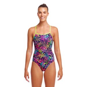 Funkita Roupa De Banho Single Strap Pop Palms