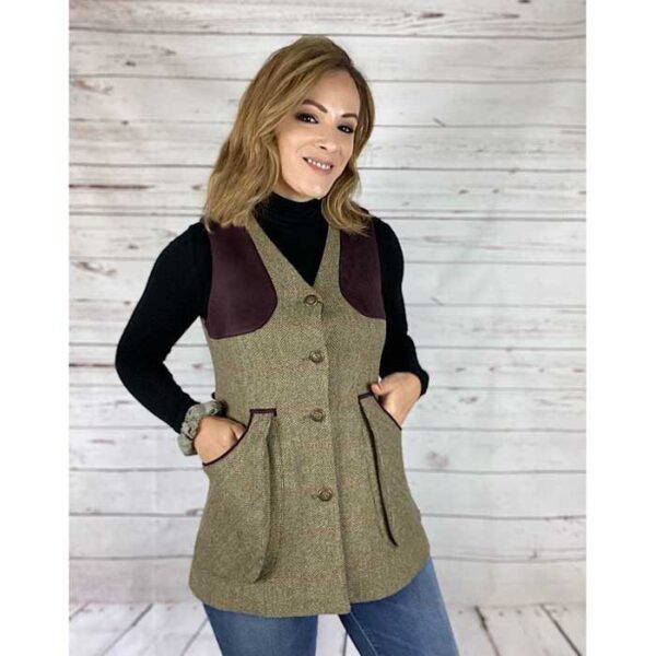 Pasion morena Colete De Tiro Tweed 0803416 - Image 3