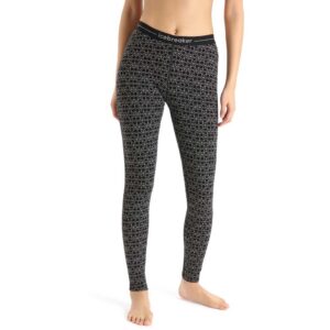Icebreaker Calça Interna 250 Vertex Leggings Alpine Geo