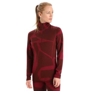 Icebreaker Camisola Interior Manga Comprida 250 Vertex Half Zip Fractured Landscapes