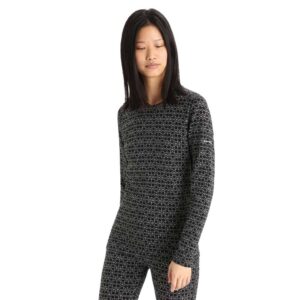 Icebreaker Camisola Interior Manga Comprida 250 Vertex Crewe Alpine Geo