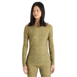 Icebreaker Camisola Interior Manga Comprida 200 Oasis Crewe Lichen