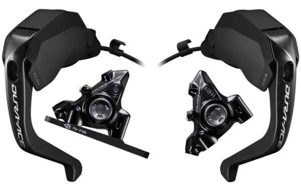Conjunto de freio a disco Shimano DURA ACE Di2 ST-R9180+BR-R9270