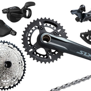 Braçadeira de grupo Shimano SLX M7100 2x12 velocidades 10-45
