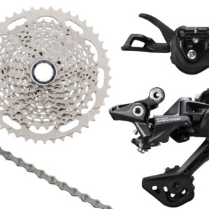 Kit de atualização Shimano DEORE M4100 1x10 velocidades 11-46 I-Spec EV