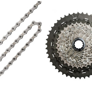 Conjunto de desgaste e desgaste Shimano XT de 11 velocidades CN-HG701+CS-M8000 11-46