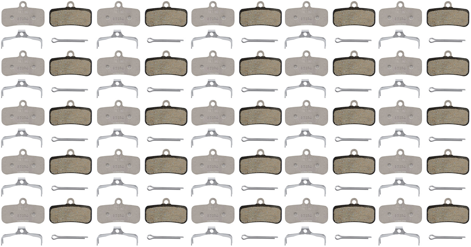 Pastilhas de freio a disco de resina Shimano D03S (pacote de 25 oficinas) - Imagem 2