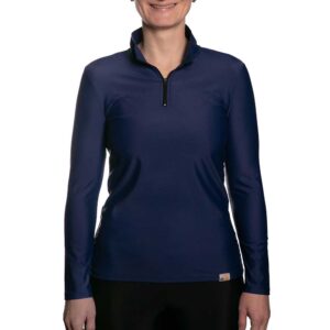 Iq-uv Sweater Meio Zíper UV Aqua
