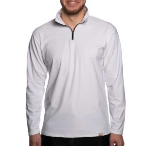 Iq-uv Sweater Meio Zíper UV Aqua