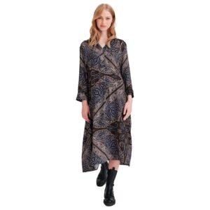 Redgreen Vestito Longo Manga Comprida Dakota