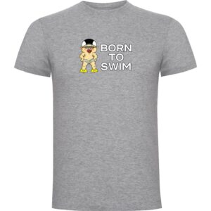 Kruskis Camiseta De Manga Curta Born to Swim