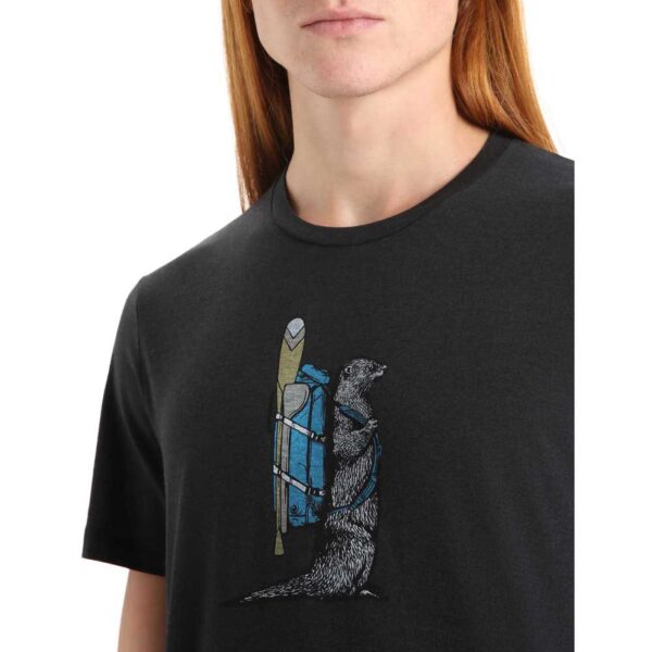 Icebreaker Camiseta De Manga Curta Central Classic Otter Paddle - Image 3