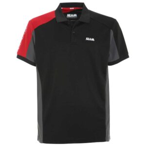 Slam Polo Manga Curta Act Logo Tactel