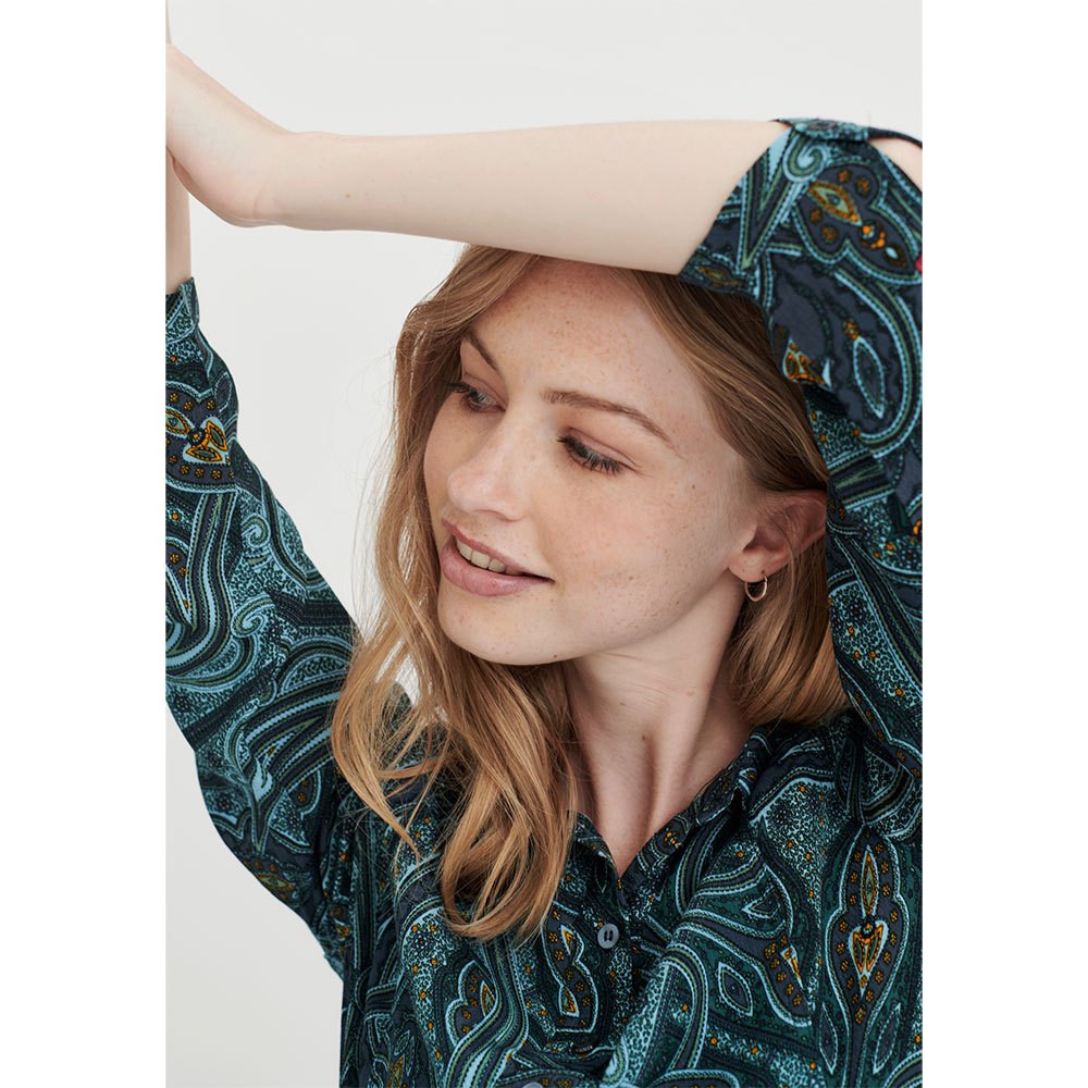 Redgreen Vestido Curto Manga Comprida Doris Shirt - Imagem 4