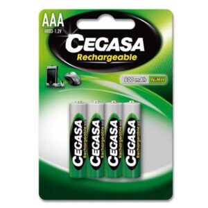 Cegasa Baterias Recarregáveis HR03 800mAh 4 Unidades