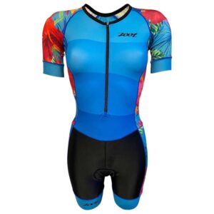 Zoot Fato De Corrida Com Zíper Frontal Trisuit Manga Curta Performance