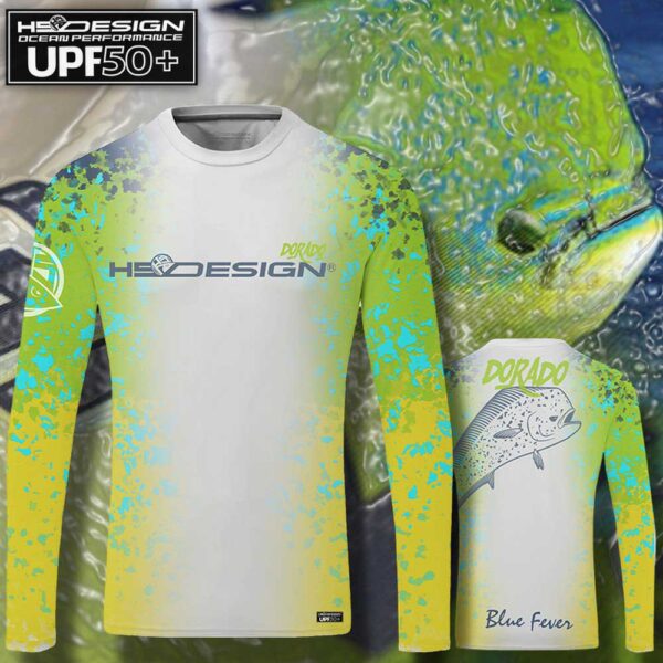 Hotspot design Camiseta De Manga Comprida Ocean Performance Dorado - Imagem 3