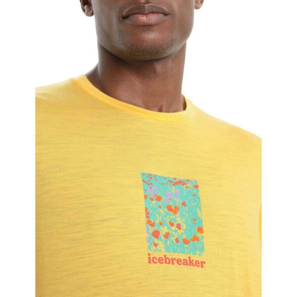 Icebreaker Camiseta De Manga Curta Tech Lite II Wildflower Bloom - Imagem 3