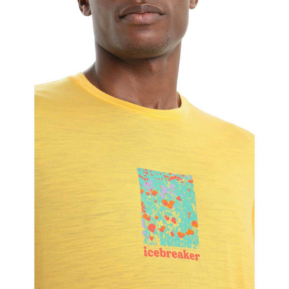 Icebreaker Camiseta De Manga Curta Tech Lite II Wildflower Bloom - Imagem 3