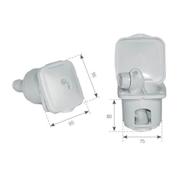 Ceredi giovanni Tampa De Chuveiro De PVC Top Line - Imagem 3
