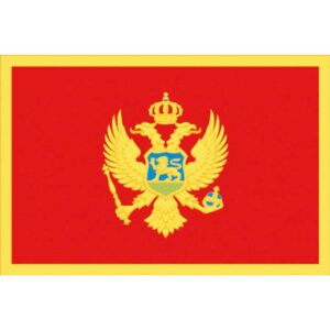 Adria bandiere Bandeira Montenegro