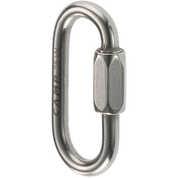 CAMP OVAL MINI LINK STAINLESS - Mosquetão - Aço Inoxidável - Tipo Oval - Malha Rápida