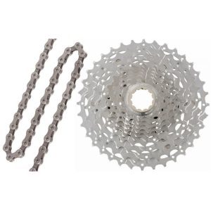 Shimano XT CN-HG95+CS-M771 - Cassete + Corrente 116 Elos 10 Velocidades - MTB