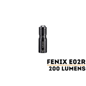FENIX E02R - 200 LÚMENS - MINI LANTERNA - TÁTICA