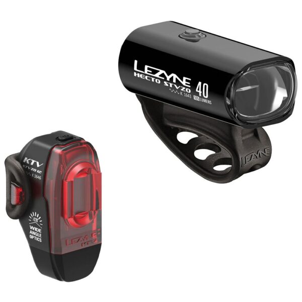Lezyne Hecto Drive 40 + KTV Drive StVZO Lighting Set - Lanterna Bike