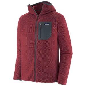 Patagonia Moletom com capuz R1 Air com zíper completo
