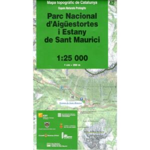 Icc (catalunya) Espais Naturals Protected Aigüestortes 1:25000