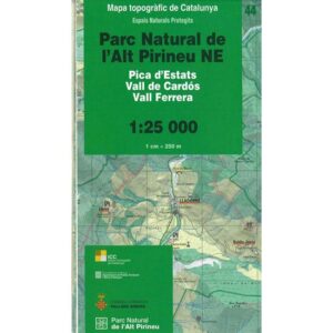 Icc (catalunya) Mapa do Parque Natural Alt Pirineu NE