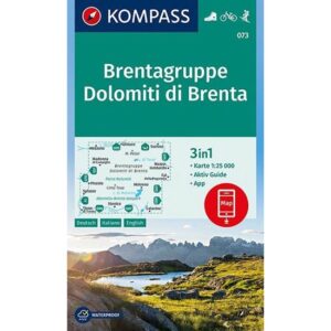 Ed. Kompass 073 Brenta Dolomitas 1:25.000